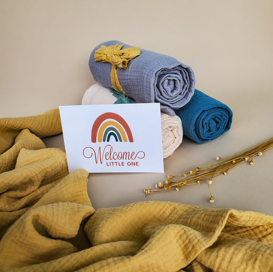 Organic Swaddle Blanket | Sunburst